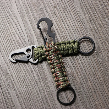 Military Paracord Survival Keychain